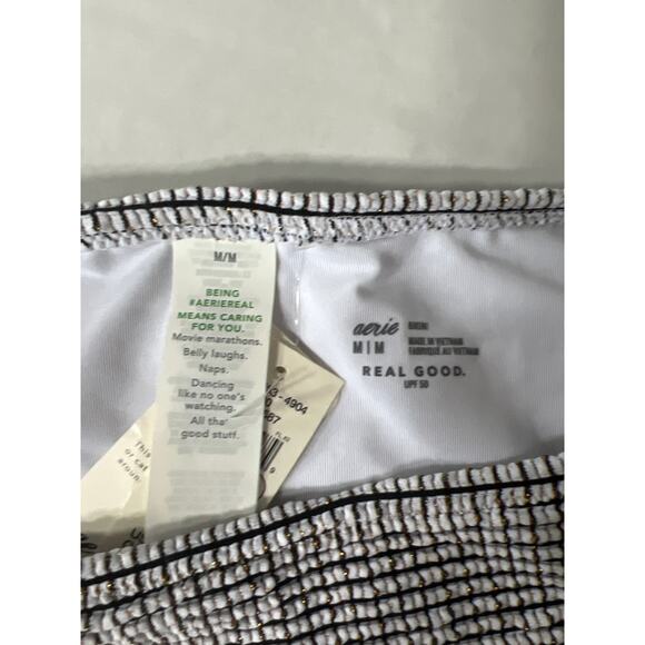 Aerie Black and White Checkered Bikini Bottoms - Picture 2 of 4